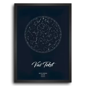 Classic Teget Personalizovana Zvezdana Mapa