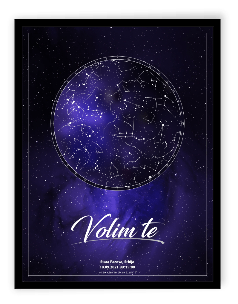 Galaxy Mapa Zvezdanog Neba
