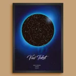Eclipse Mapa Zvezda - Dramatična Personalizovana Mapa personalizovana mapa zvezda poklon prikaz 4