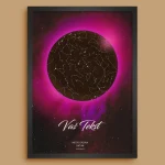 Eclipse Mapa Zvezda - Dramatična Personalizovana Mapa personalizovana mapa zvezda poklon prikaz 3