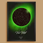 Eclipse Mapa Zvezda - Dramatična Personalizovana Mapa personalizovana mapa zvezda poklon prikaz 5