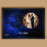 Galaxy Slika - Mapa Zvezda sa Vašom Fotografijom personalizovana mapa zvezda poklon prikaz 3