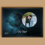 Galaxy Slika - Mapa Zvezda sa Vašom Fotografijom personalizovana mapa zvezda poklon prikaz 4