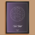 Classic Mapa Zvezda - Elegantna Personalizovana Mapa personalizovana mapa zvezda poklon prikaz 3