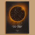 Eclipse Mapa Zvezda - Dramatična Personalizovana Mapa personalizovana mapa zvezda poklon prikaz 2