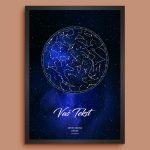 Galaxy Mapa Zvezda - Personalizovani Poklon za Poseban Datum personalizovana mapa zvezda poklon prikaz 6