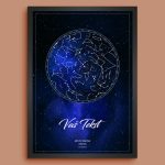 Galaxy Mapa Zvezda - Personalizovani Poklon za Poseban Datum personalizovana mapa zvezda poklon prikaz 7