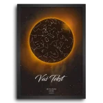 Eclipse Mapa Zvezda - Dramatična Personalizovana Mapa personalizovana mapa zvezda poklon